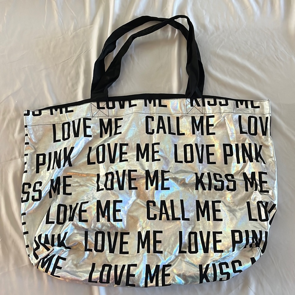 Pink tote bag